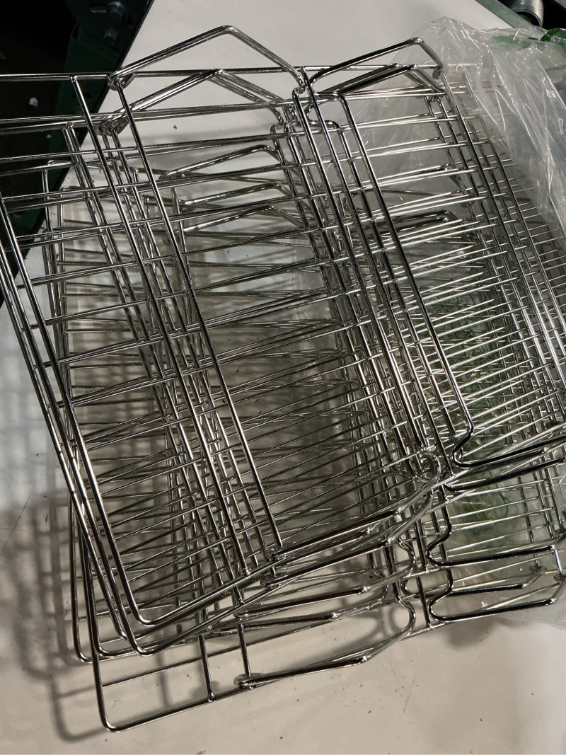 Condition photo showing Good Condition for herogo 15" x 10" cooling rack, 6-tier stainless steel baking rack for cookies, cupcakes, and pastries, collapsible space-saving design, dishwasher safe, ideal for baking, roasting, and drying