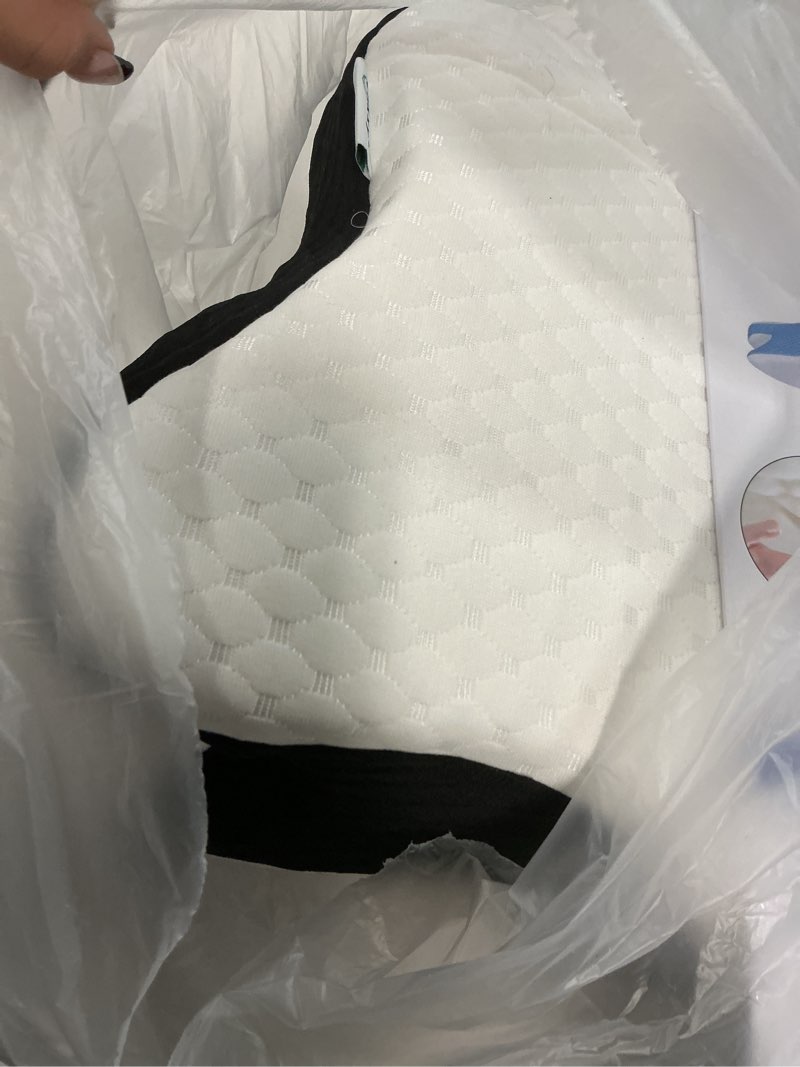 Condition photo showing Good Condition for CHxxy Memory Foam Pillows, Cervical Pillow for Neck and Shoulder Pain Relief, Ergonomic Contour Bed Pillow, Soft for Side Sleep Stomach Sleeping and Back Sleeper Queen Size-24.8''Lx14.96''Wx5.78''H Black