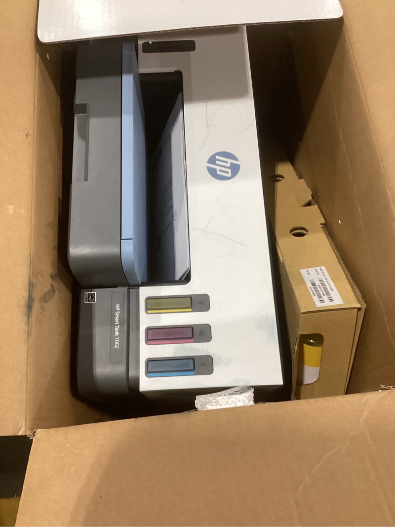 Condition photo showing As Is for HP Smart Tank 7602 Wireless All-in-One Ink Tank Printer, Scanner, Copier with 2 Years of Ink Included, Best-for-Home Office, Cartridge-Free Refillable, AI-Enabled (28B98A)