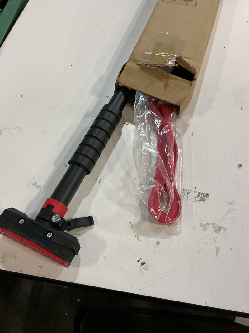 Condition photo showing Good Condition for pull up bar for hallway or doorway 6-piece set with two attachable resistance bands/handles, training manuals, no screws chin up bar, max 680lbs, width options: 27-37", 37-47"; 46-53" 37"-47"