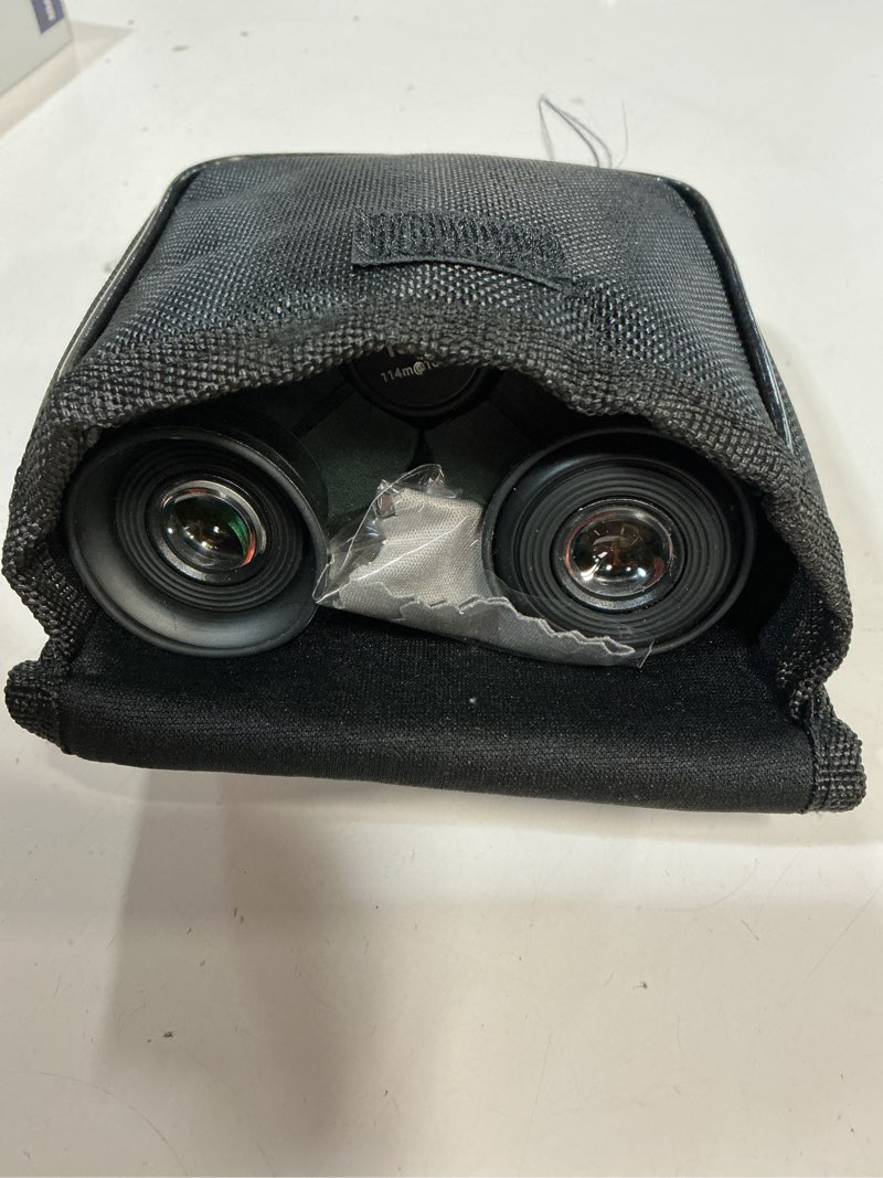 Condition photo showing Good Condition for 10x25 Binoculars, Compact Binoculars for Adults; high Powered, Smooth Focus, Water Resistant, HD Optical, Excellent Choice for Bird Watching, Concert, Sports & Travel; Lightweight 246g.