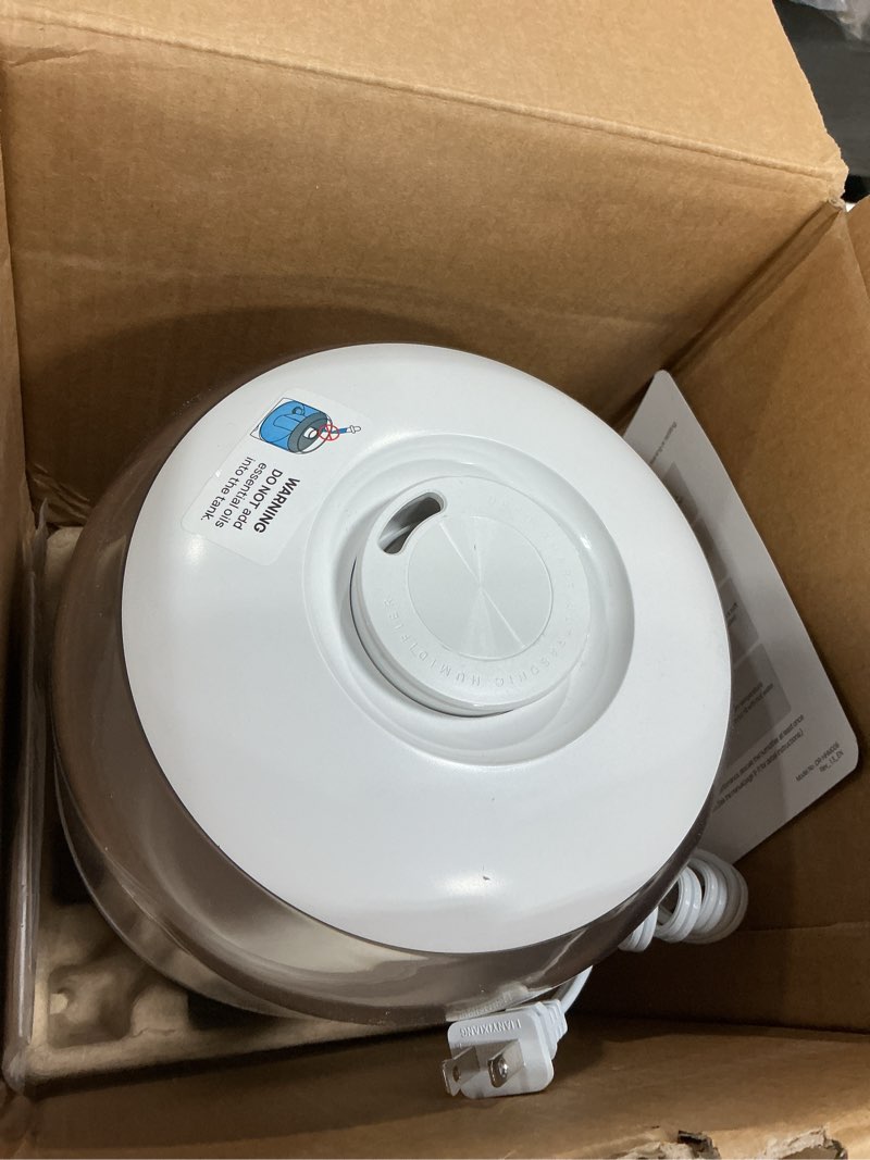 Condition photo showing As Is for DREO Humidifiers for Bedroom, 3L Top Fill 30H & 26dB Quiet Runtime for Large Room, Cool Mist Ultrasonic Humidifier with Humidity Sensor, Night Light for Home, Baby, Nursery, Plants, New Edition Pearl White