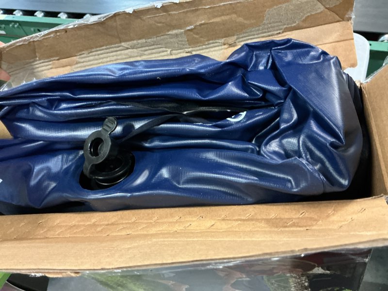 Condition photo showing As Is for ozark trail queen air mattress, 10 inch air bed, inflatable air mattress, blow up mattress without pump