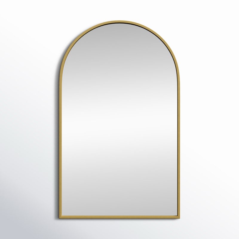metal arch wall mirror