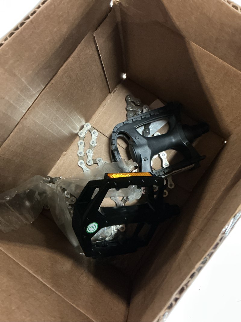 Condition photo showing As Is for concord single or 3-speed replacement steel bicycle chain