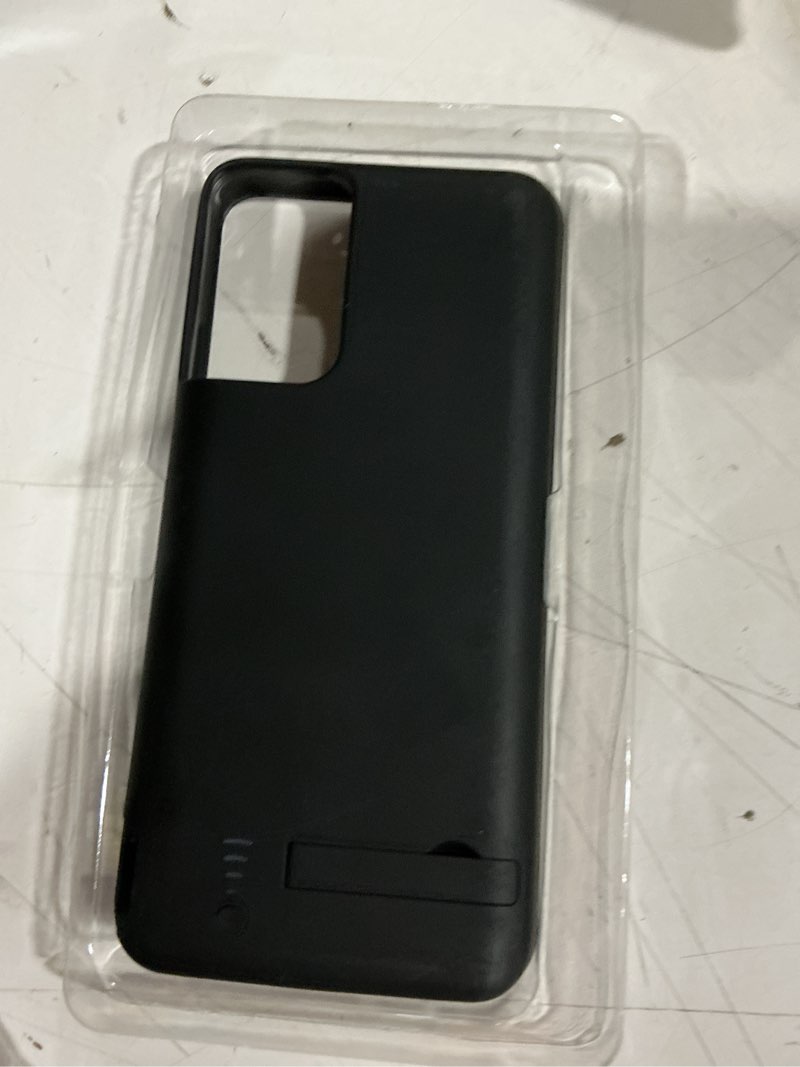 Condition photo showing As Is for battery case for samsung galaxy s22+, 5000mah rechargeable extended battery charging charger case, add 100% extra juice (6.6 inches) black