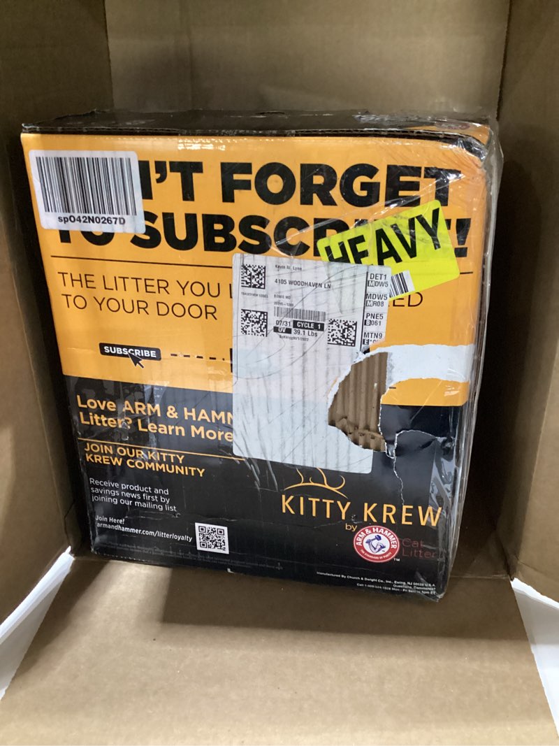 Condition photo showing As Is for ARM & HAMMER Cloud Control Platinum Clumping Cat Litter Odor Control, 37 lbs. Cloud Control Platinum Clumping 37 Lbs