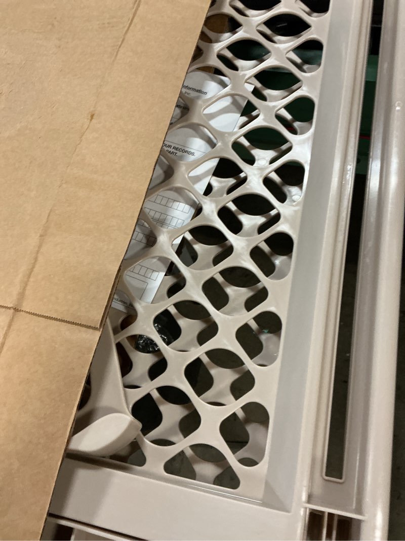Condition photo showing Good Condition for toddleroo by north states - supergate ergo baby gate: plastic baby gate for stairs & doorways - adjustable indoor safety gate - made in usa - 26 to 42 inches wide - 26 inches tall - sand