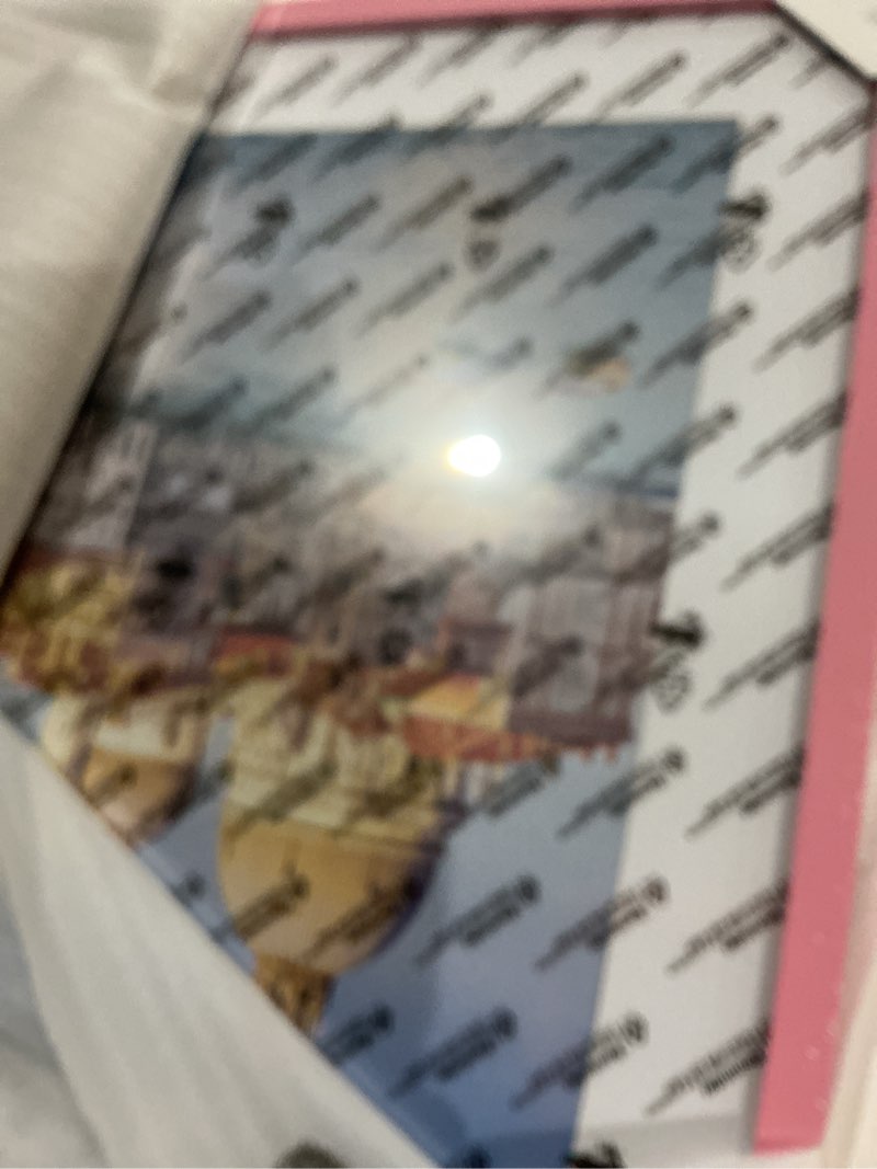 Condition photo showing Good Condition for wyooxoo 13x19 picture frame made of solid wood light pink photo frames display pictures 11x17 with mat or 13 x 19 without mat colorful frame for horizontal vertical wall mounting light pink 13" x 19" ( 1 pack )