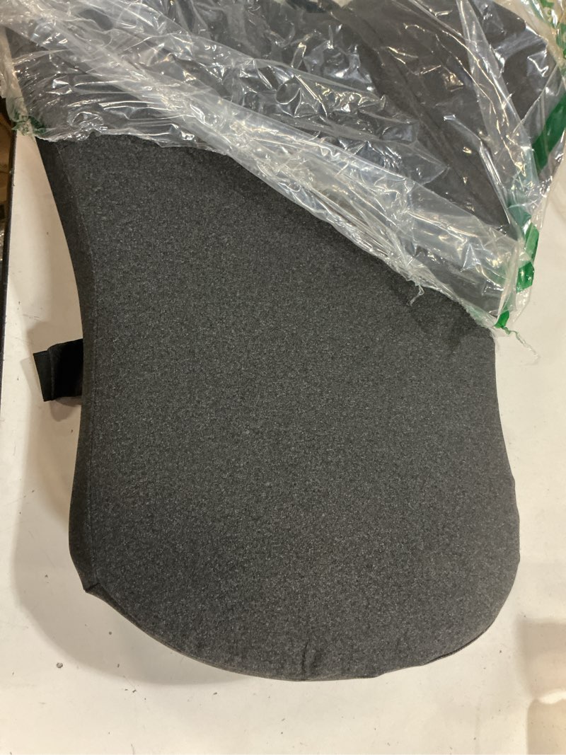 Condition photo showing Good Condition for teemour high back support pillow for office chair, fully support back cushion - memory foam lumbar support pillow for offfice chair, desk, gaming chair, promotes posture pain relief adjustable straps long back