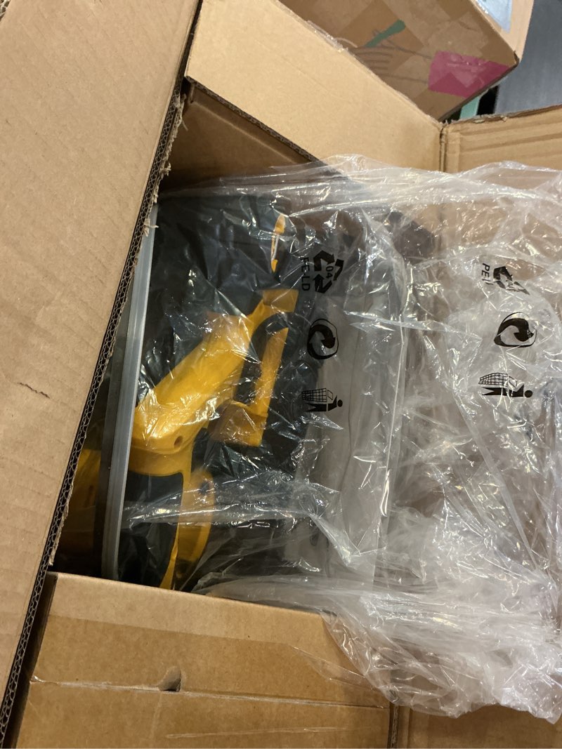 Condition photo showing Good Condition for cordless portable band saw, 2-1/2? cutting capacity, ecarke 20v brushless band saw compatible with dewalt 20v batteries (not included), 6-speed variable handheld bandsaw for metal & pipe cutting
