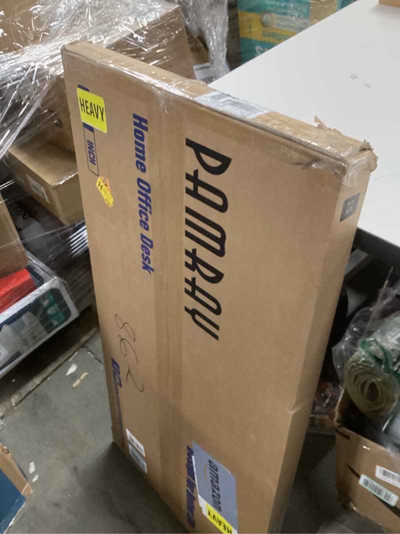 Condition photo showing New/Like New for Pamray 39 Inch Computer Desk with Monitor Stand Small Home Office Desks with Non-Woven Storage Drawer for Bedroom Study Table Writing and Work Desk Black Black 39 inch