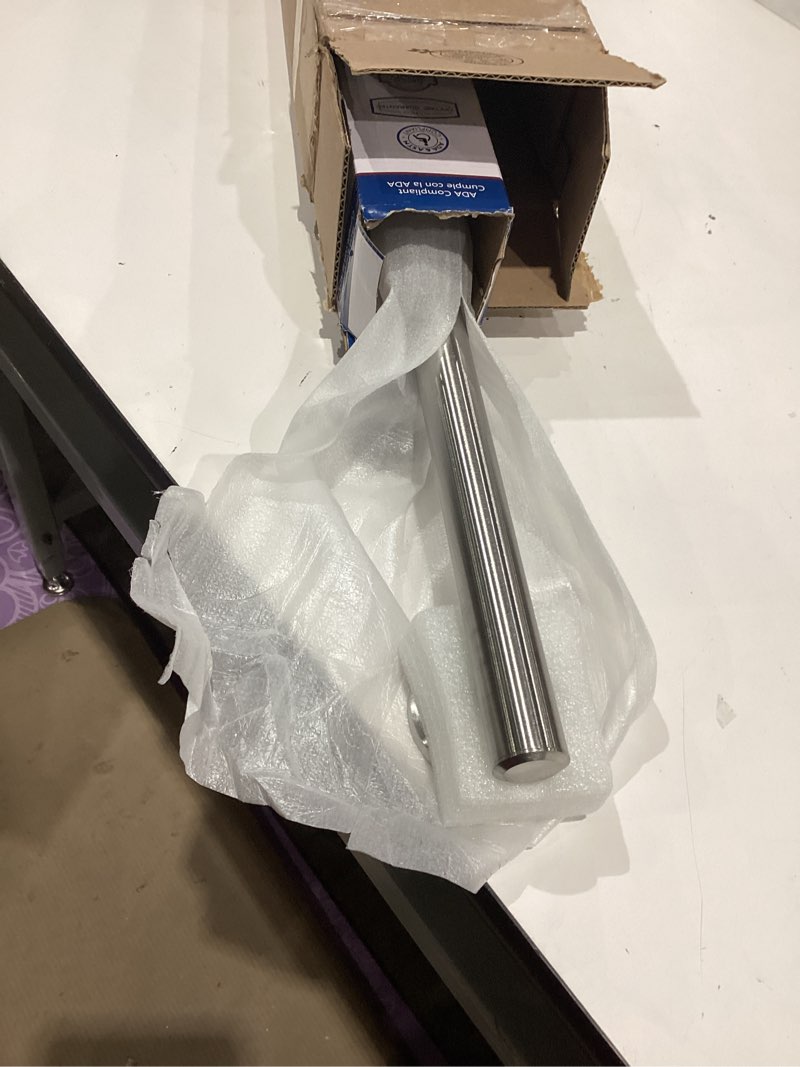 Condition photo showing Good Condition for gatco 897 latitude ii 48-inch grab bar - ada compliant wall mount stainless steel safety bar for bathroom, satin nickel finish satin nickel 48 inch