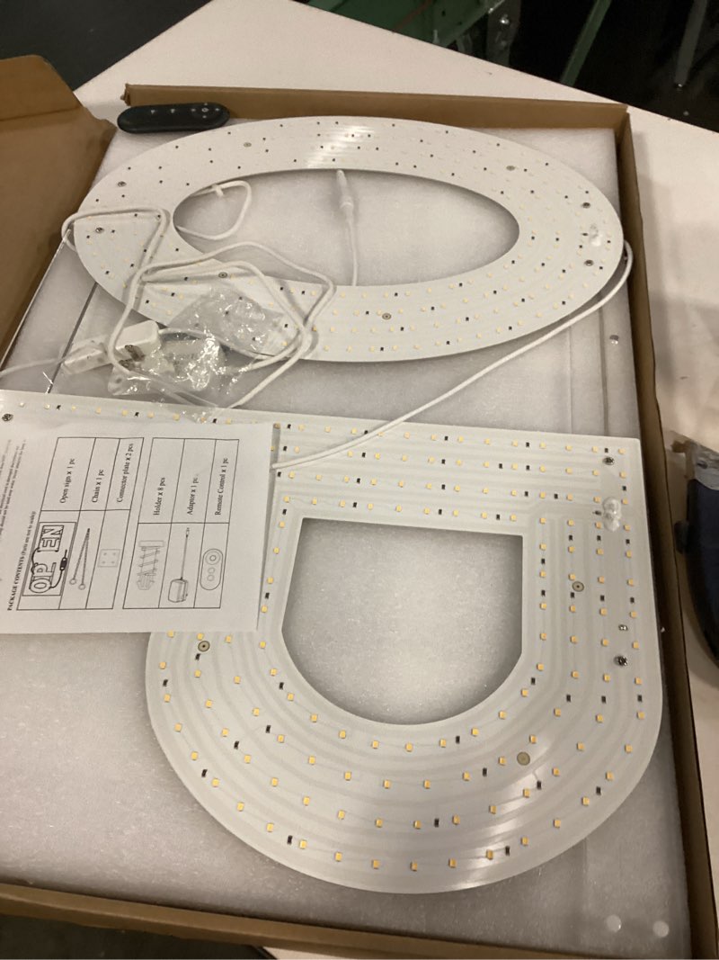 Condition photo showing Good Condition for LED Open Sign for Business,48"x17" Dimmable Brightness Large Electric Light Up Sign, Hanging Installation for Store Restaurant Office Bar Hotel Salon (warm white) Warm&White(48"x17")