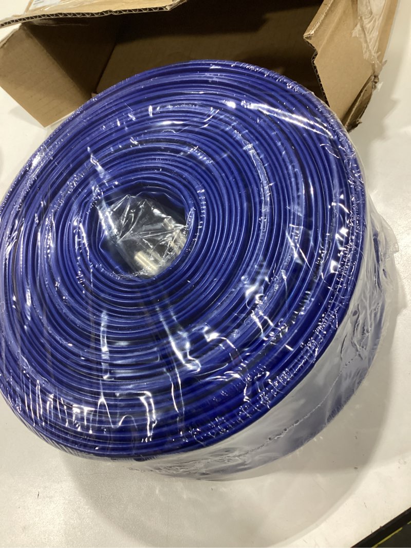 Condition photo showing Good Condition for yashine pvc hose 2"*100ft,pool backwash hose,heavy duty reinforced blue pvc lay flat water,for swimming drain pools and clean filters,with 2 clamp
