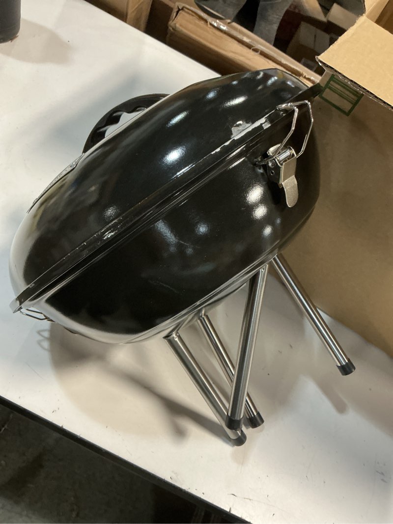 Condition photo showing As Is for Cuisinart Outdoor 16\" Portable Charcoal Grill, Black (missing parts)(similar to stock photo)