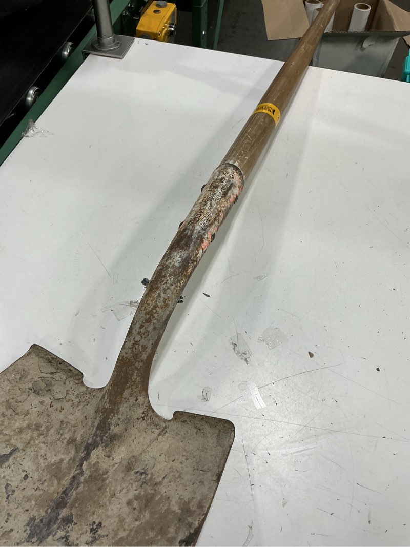 Condition photo showing As Is for union tools long wood handle digging shovel, 56-in