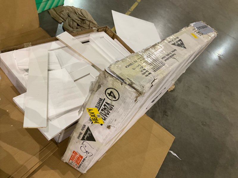 Condition photo showing As Is for White shaker, wooden