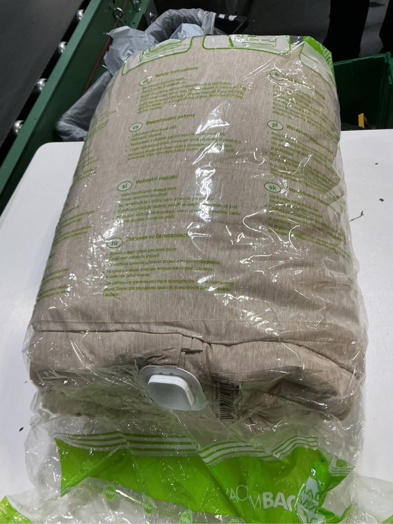 Condition photo showing Good Condition for bedsure queen comforter set - warm sand comforter queen size, soft bedding for all seasons, cationic dyed bedding set, 3 pieces, 1 comforter (90"x90") and 2 pillow shams (20"x26"+2") queen 15 - warm sand