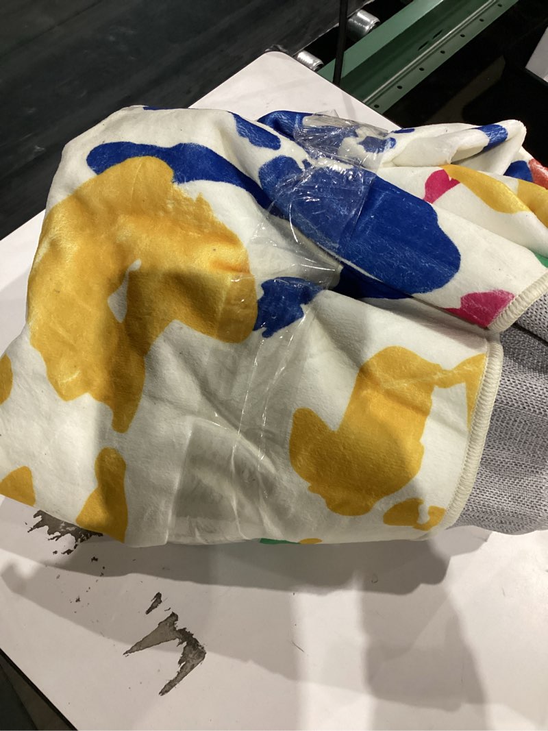 Condition photo showing As Is for STARUIA Large Colorful Kids Rug 6x9 Ft, Non-Slip Washable Rugs for Classroom, Handprints and Footprints Rugs for Playroom, Soft Nursery Rug Indoor Play Mat for Kids Room Daycare School 6'x9' Handprint