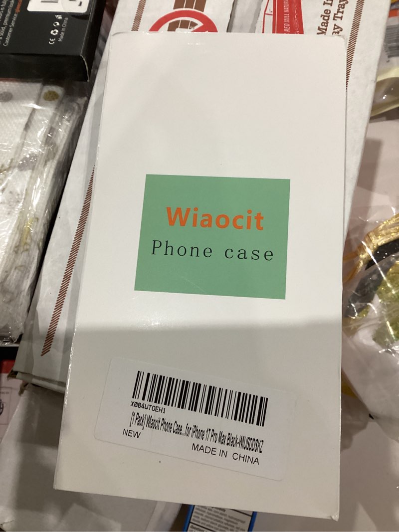 Condition photo showing New/Like New for Wiaocit Case for iPhone 17 Pro Max, Compatible with Magsafe, Military-Grade Protection, Translucent Matte Shockproof Magnetic Phone Case Cover, Black