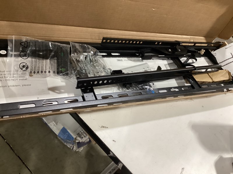 Condition photo showing Good Condition for montek heavy duty tilting tv wall mount for 60–120” large tvs up to 300 lbs, 4x safety tested, 10° tilt for glare-free viewing, low profile slim bracket, max vesa 900x600, fits 16”/18”/24” studs 60"-120" tilting