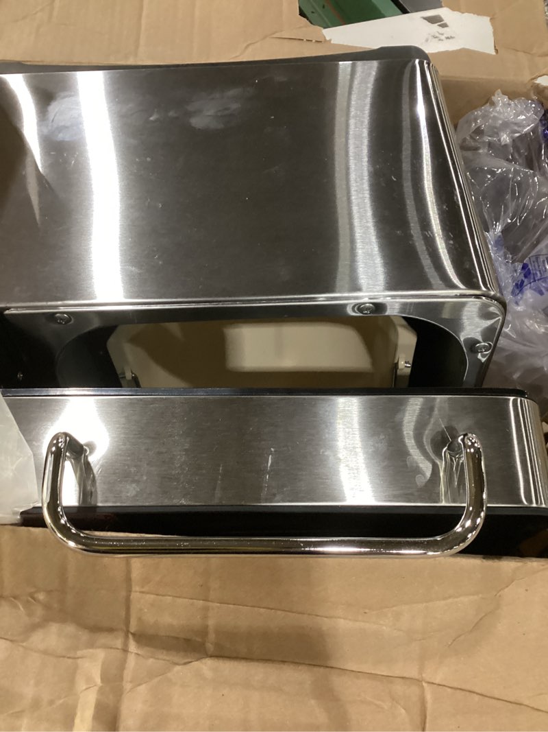 Condition photo showing As Is for KBS Pro 710W 2LB Bread Maker, Stainless Steel 17-in-1 Smart Bread Machine with Healthy Ceramic Pan, Automatic Nut Dispenser, Tempered Glass Touch Panel, 3 Crust Colors, 15H Timer& Keep-Warm, Recipes Silver Stainless Steel