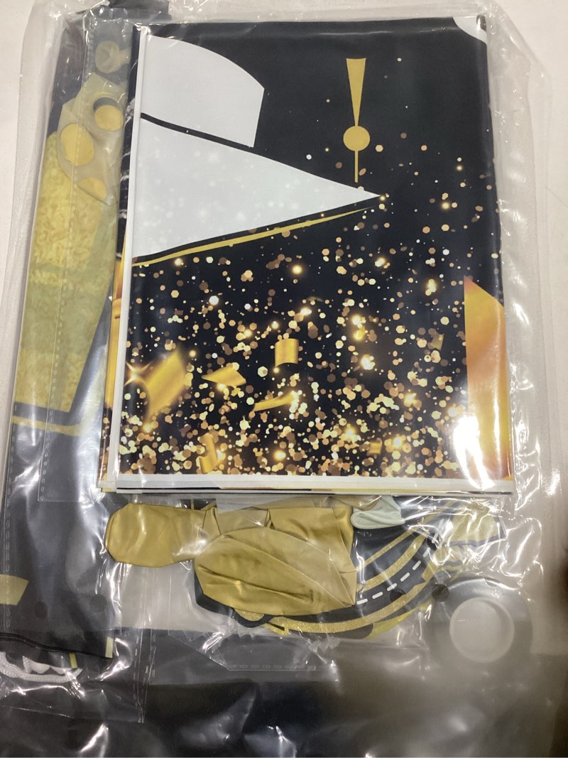 Black Gold Graduation Decorations Class of 2025 Graduation Party Decoration of Black and Gold Gradua