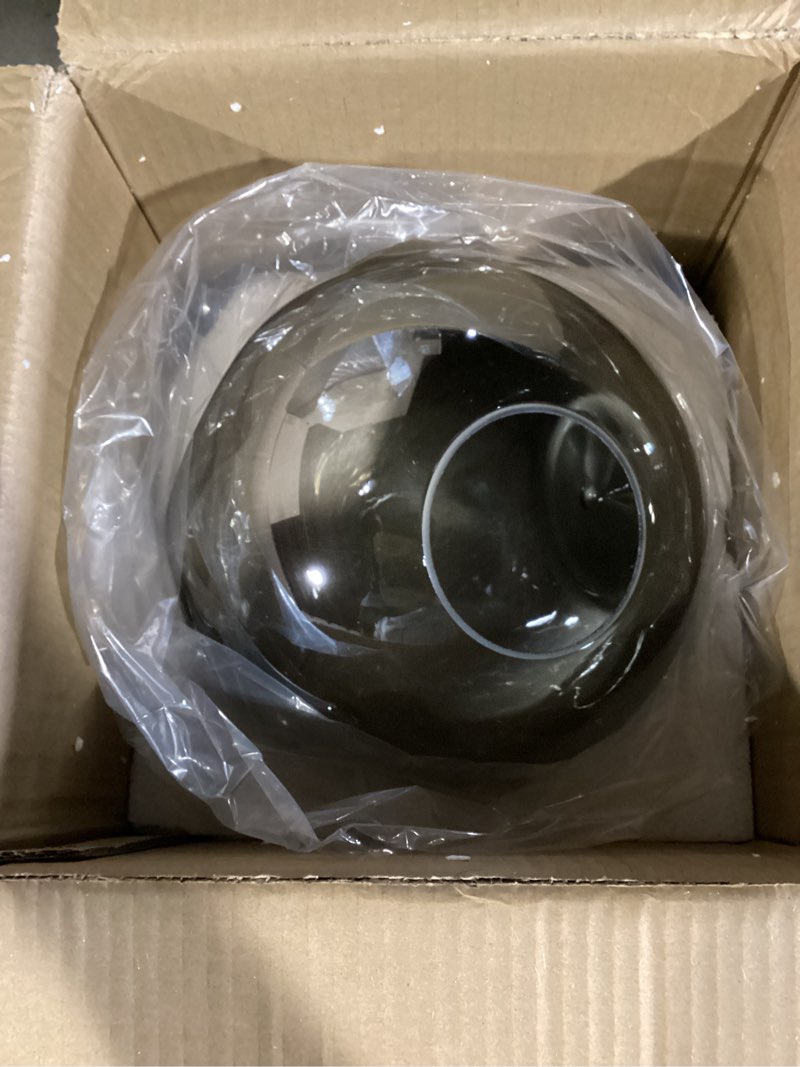 Condition photo showing Good Condition for Brikey Glass Spherical Pendant Light,Gold Iron & Glass Globe Hanging Ceiling Lamp (9.8‘’, Grey) 9.8‘’ Gray