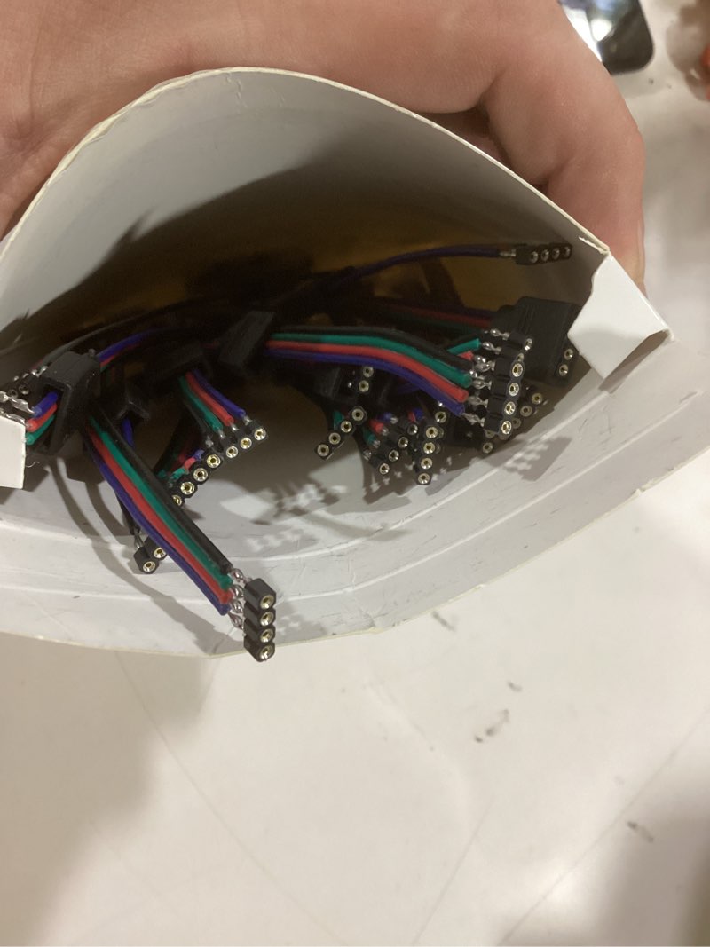 Condition photo showing Good Condition for mxuteuk 20 Pack LED 5050 RGB Solderless 4 Pin 10mm Connectors Kit,Strip to Power Adaptor Include 20 Pcs Female Connector Wire Cable with 20 Pcs Male 4 Pin Plugs, for 5050 Color LED Lights Strip M1-039
