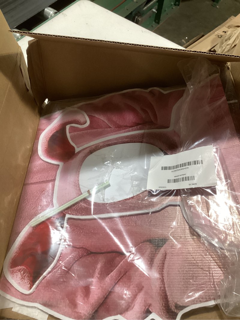 Condition photo showing New/Like New for Christmas Story Outdoor Decorations, Holiday Yard Sign with Stakes, Ralphie Face in Hole Photo Props Garden Lawn Decorative Signs, Christmas Tree Topper Ornaments Party Decor Supplies