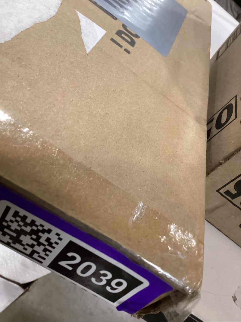 Condition photo showing Good Condition for 12x16 picture frame set of 2, distressed white wood style - display 12 x 16 poster without mat or 11x14 picture with mat, wall mounting horizontal and vertical distressed white 12x16 in