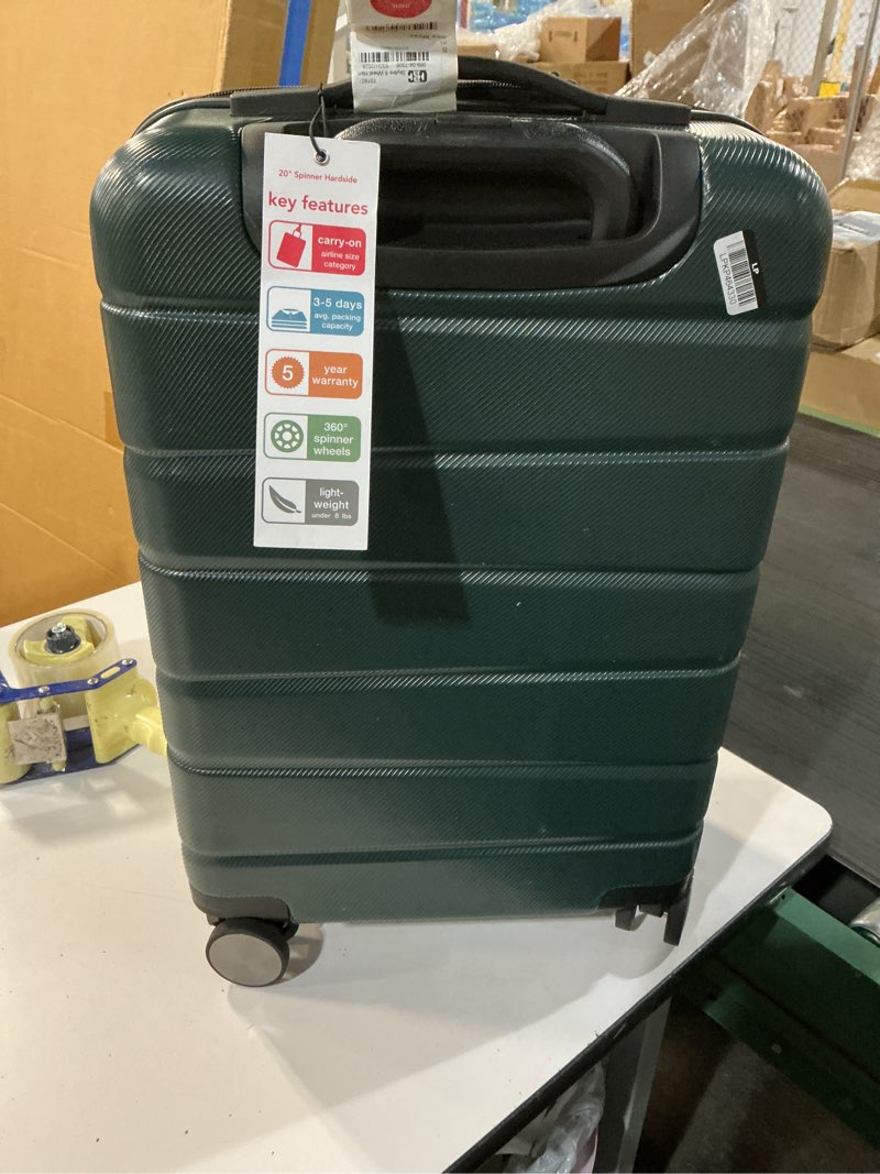 Condition photo showing Good Condition for skyline 8 wheel hardside spinner 20" carry on suitcase - sea moss