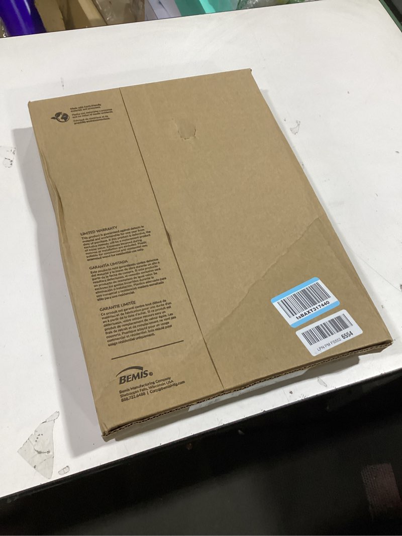 Condition photo showing Good Condition for Bemis 1500EC 390 Lift-Off Wood Elongated Toilet Seat, Cotton White (Pack of 1)