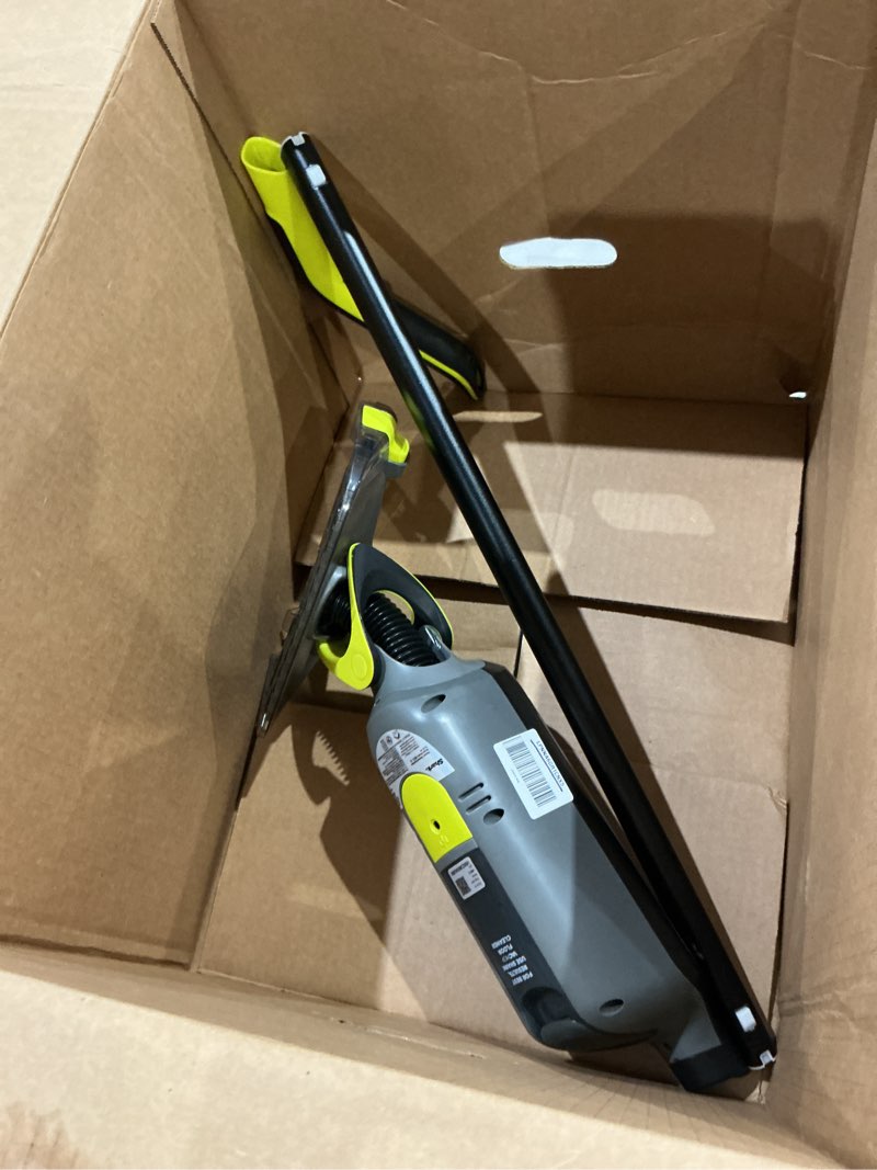 Condition photo showing As Is for shark vacmop cordless hard floor cleaner, vacuum and spray mop, powerful suction, lightweight, led headlights, includes 4 disposable pads, 12oz multi-surface cleaning solution, gray, vm252