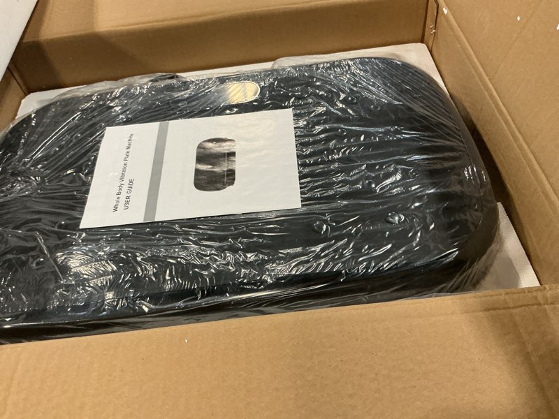Condition photo showing New/Like New for vibration plate exercise machine, vibration plate for lymphatic drainage 330 lbs capacity whole body vibration platform machines helps weight loss shaping toning wellness black