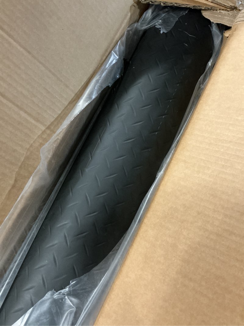 Condition photo showing Good Condition for TUFFIOM 7.5 x 17 FT Garage Floor Mat, Thickened Diamond Plate PVC Garage Mats Flooring Roll for Under Car, Garage Car Parking Mats for Compact SUVS, Sports Car Black 7.5'x17'
