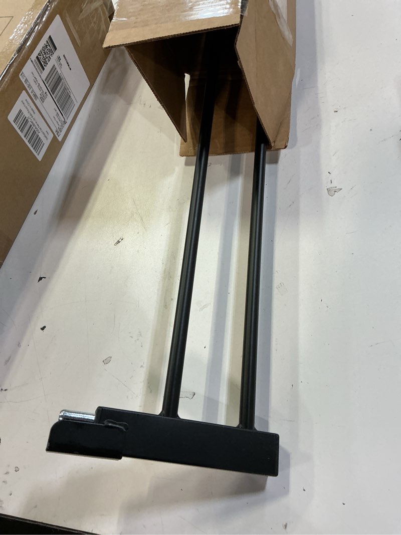 Condition photo showing As Is for BABELIO Metal Baby Gate,5.5inch (14cm) Black Extension, Extra Wide Baby Gates for Stairs & Doorways, Pressure Mounted Walk Thru Child Gate with Door, NO Need Tools NO Drilling,30" Tall 30" High, 5.5" Wide Extension Black