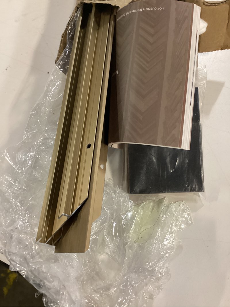 Condition photo showing Good Condition for 5/6” Deep Frame for 36x48 Canvas Paintings, DIY Metal Floating Frame for Artists Designers Grandmother Grandfather Portrait Artwork Framing Wall Art Baby Shower Thanksgiving Gift (Bronze) 36x48" Bronze