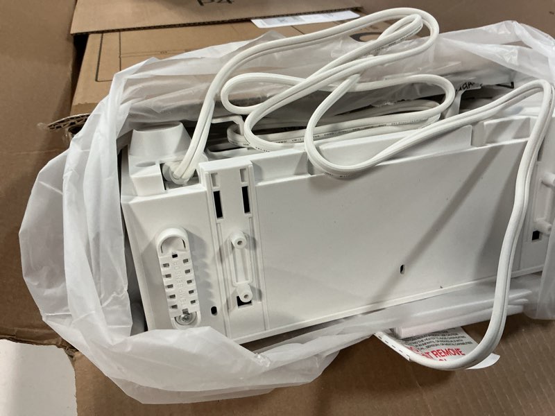 Condition photo showing As Is for DREO Smart Wall Heater, IP24 Electric PTC Space Heaters for Indoor Use, 30° Oscillation, Adjustable Thermostat, Remote Control, Works with Alexa, 24H Timer, Easy-mounted for Office, Bedroom, Home White Standard