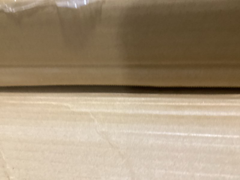 Condition photo showing As Is for Mobile Standing Desk, Pneumatic Adjustable Rolling Desk(31.5 Inches), Portable Laptop Desk with Wheels, Overbed Bedside Table Laptop Table for Couch, Home, Office, White White 32"