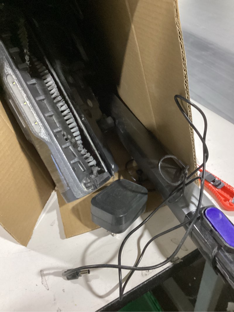 Condition photo showing As Is for Shark Vertex Pro Cordless Vacuum Cleaner with HEPA Filter, Lightweight, Portable, Removable Handheld, Self Cleaning DuoClean PowerFins, 120-min Runtime, IQ Display, Black/Silver, IZ682H Vertex FlexPro w/ PowerDisplay(120 min)