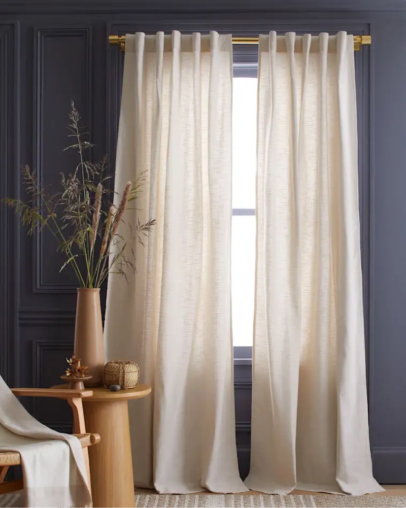 Natural light flitering curtain 1 pc