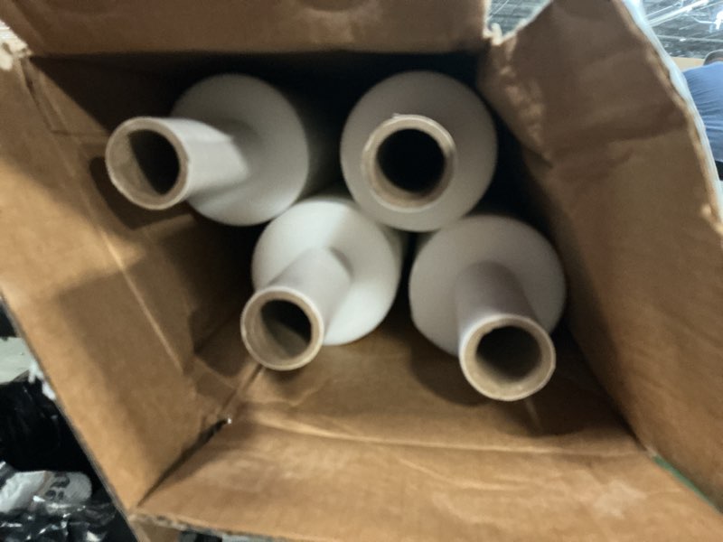 Condition photo showing New/Like New for wrap-tite 80 gauge 20" x 1000' pipe handle stretch wrap film (extended core) - 4 rolls