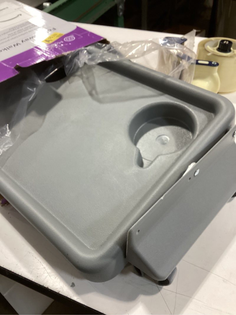 Condition photo showing Good Condition for DMI Walker Tray, Rollator Tray, Mobility and Walker Accessory Tray Table Fits Most Standard Walkers, Folding with Two Cup Holders and Tool Free Assembly, 16 x 11.8 inch Gray 1 Count (Pack of 1)