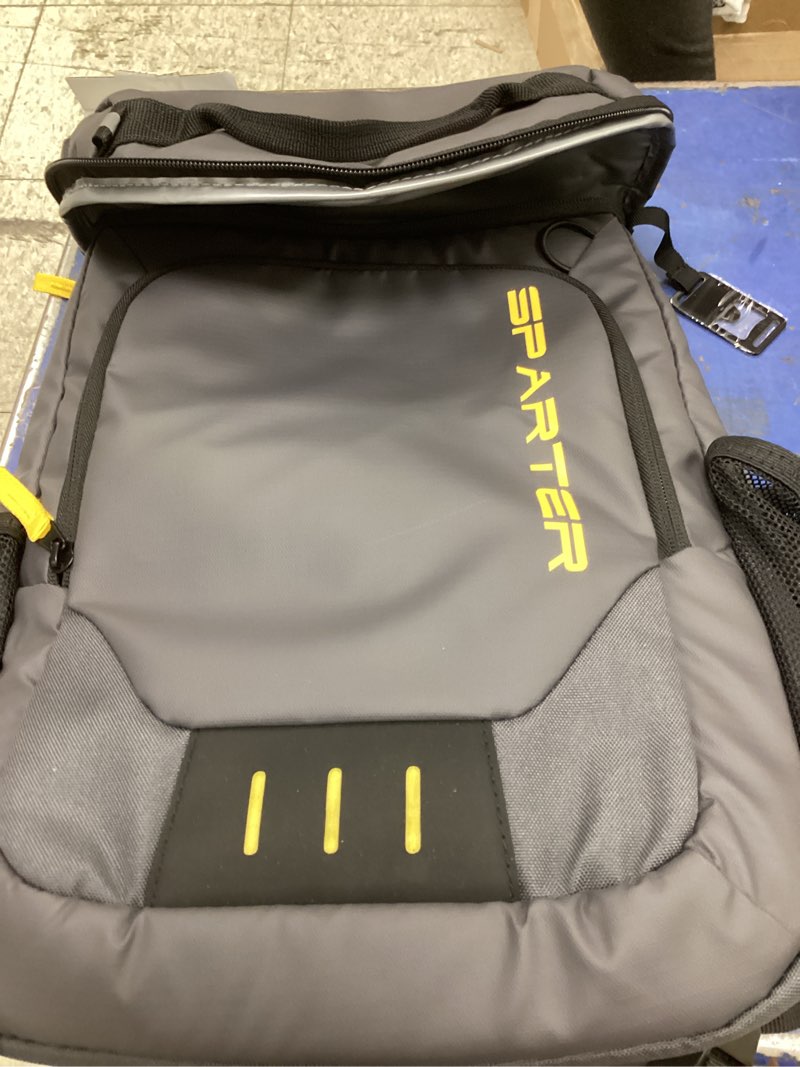 Condition photo showing New/Like New for sparter backpack cooler insulated leak proof 33/49 cans, 2 insulated compartments thermal bag, portable lightweight beach travel camping lunch backpack for men and women dark gray 33 can