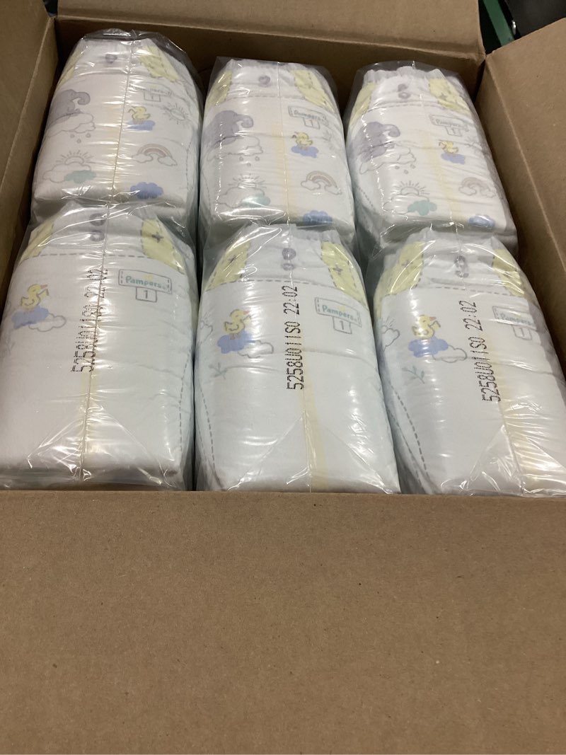 Condition photo showing New/Like New for Pampers Swaddlers Diapers Size 1  198 Count (Select for More Options)