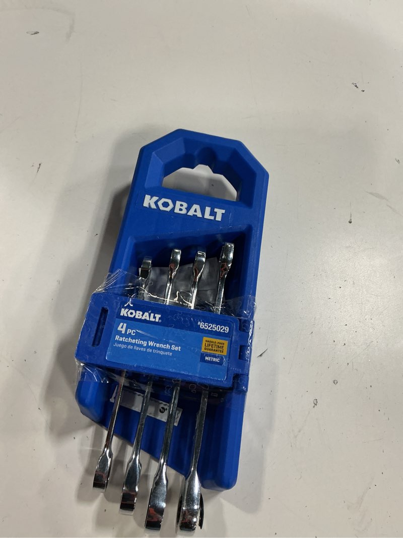 Condition photo showing Good Condition for kobalt 4 -piece set metric ratchet wrench
