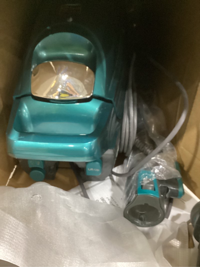 Condition photo showing As Is for Kenmore Intuition Bagged Upright Vacuum Lift-Up Carpet Cleaner 2-Motor Power Suction with HEPA Filter, 3-in-1 Combination Tool, HandiMate for Floor, Pet Hair, 14pounds, Green