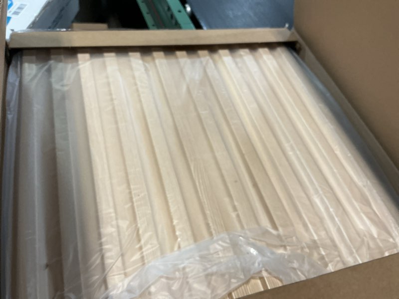 Condition photo showing Good Condition for Art3d Slat Wall Panel, 3D Fluted Textured Panel 12-Tile 19.7 x 19.7in. - Oak 19.7 x 19.7in. Square - Oak 12